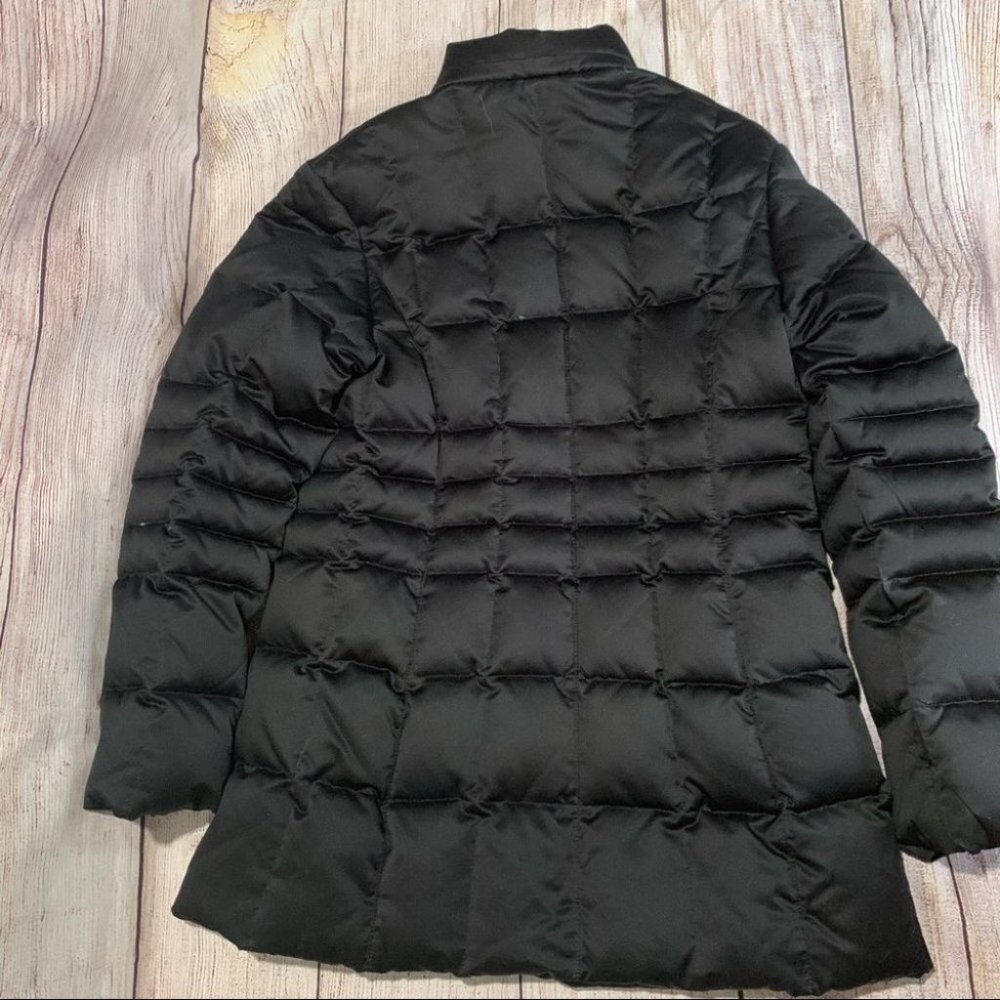 Searle Black Goose Down Coat Size 6 - Picture 6 of 13